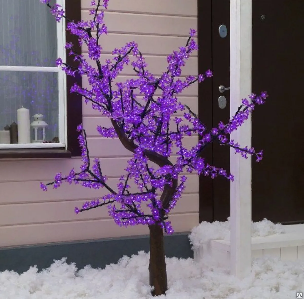 Дерево светодиодное улич. 1,8 м. "Сакура" 768Led, 46W, 220V, фиолетовый