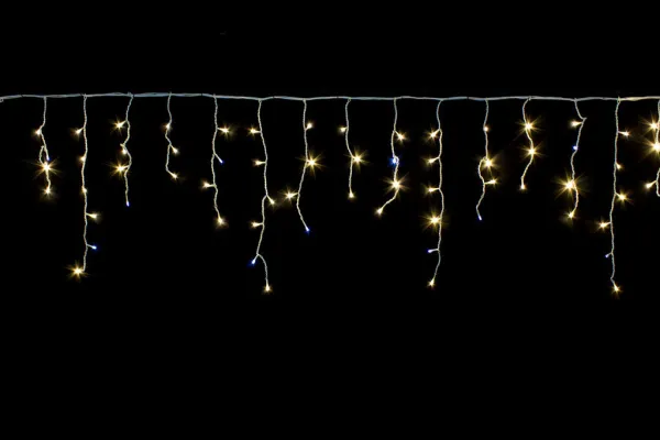 Гирлянда "Бахрома" 12x0.6х0.4х0.3 м, 408 LED, белый провод ПВХ, мерцает, IP54, тёплый белый