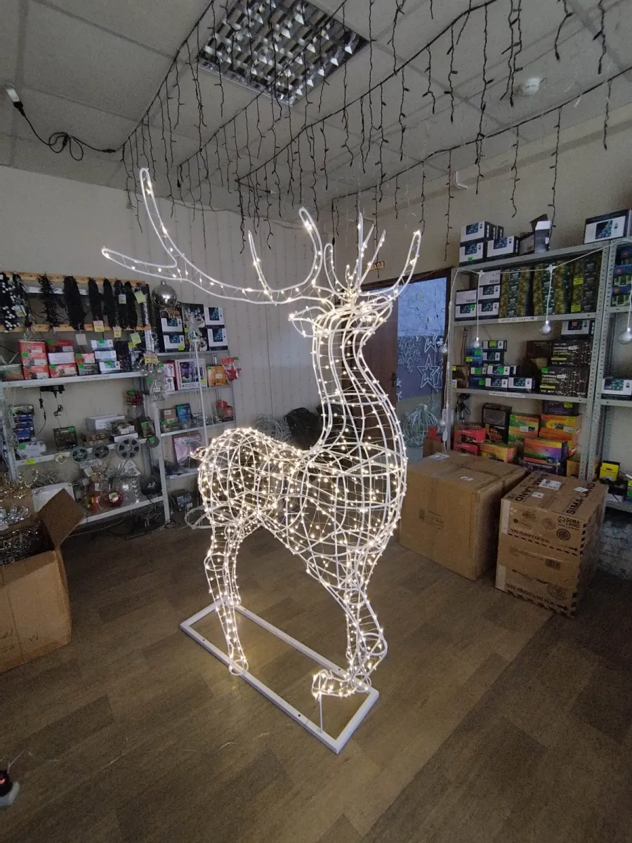Фигура светодиодная "Олень" 195х130х100 см, 1000 LED