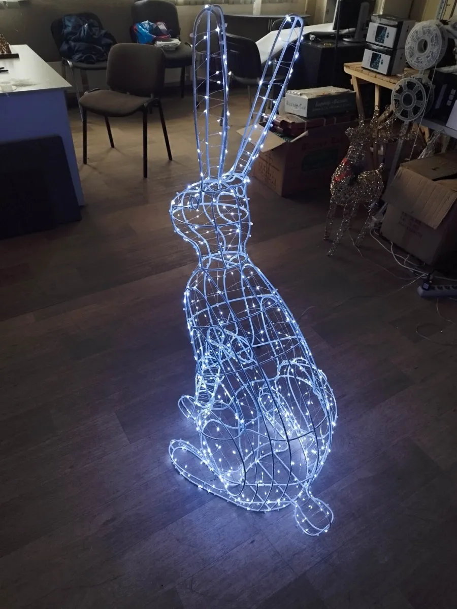 Фигура светодиодная "Заяц" 135х80х50 см, 500 LED — фото 2