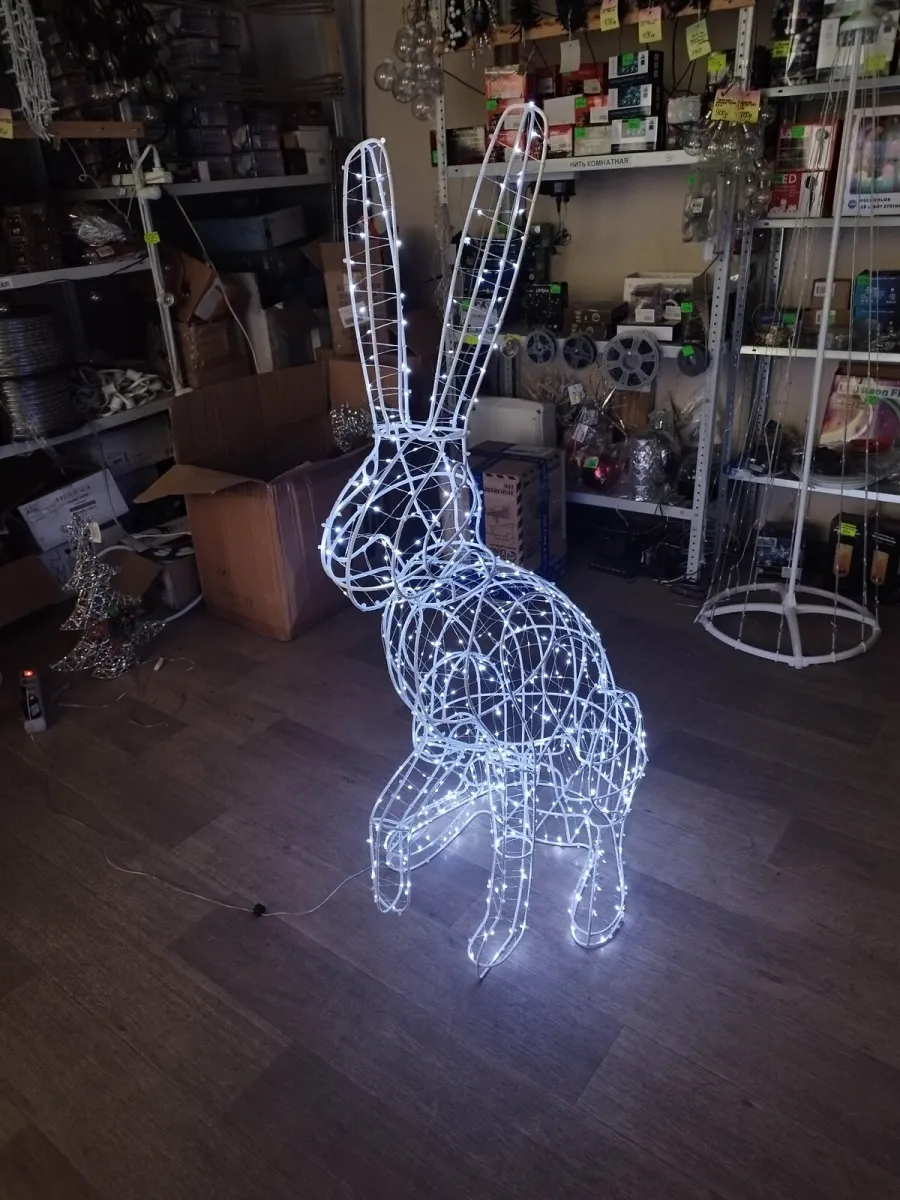 Фигура светодиодная "Заяц" 135х80х50 см, 500 LED — фото 3