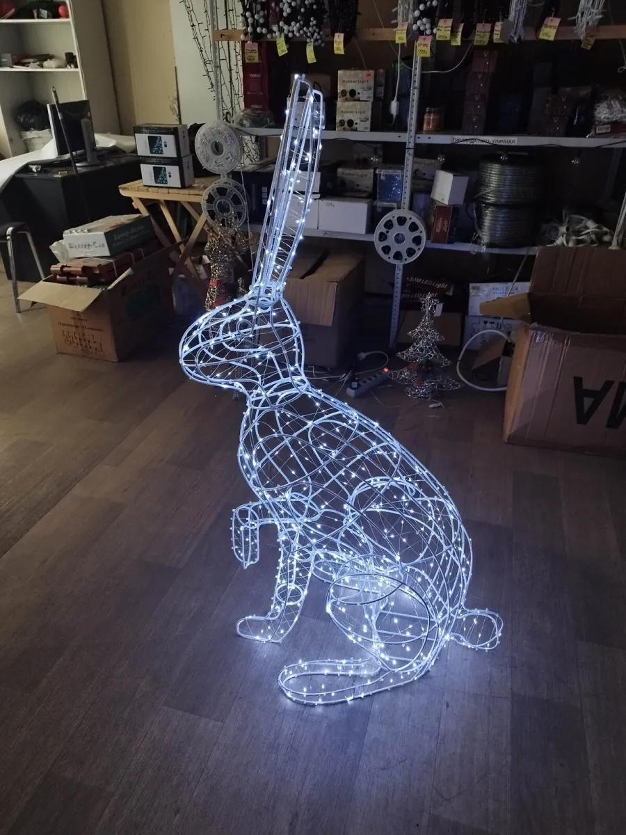 Фигура светодиодная "Заяц" 135х80х50 см, 500 LED — фото 4