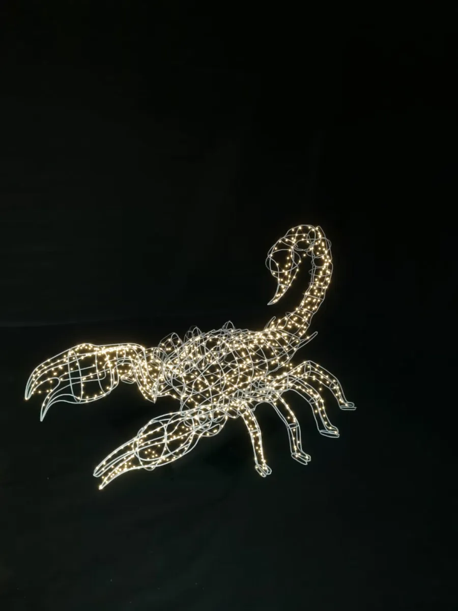 Фигура светодиодная "Скорпион" 110х180 см, 500 LED