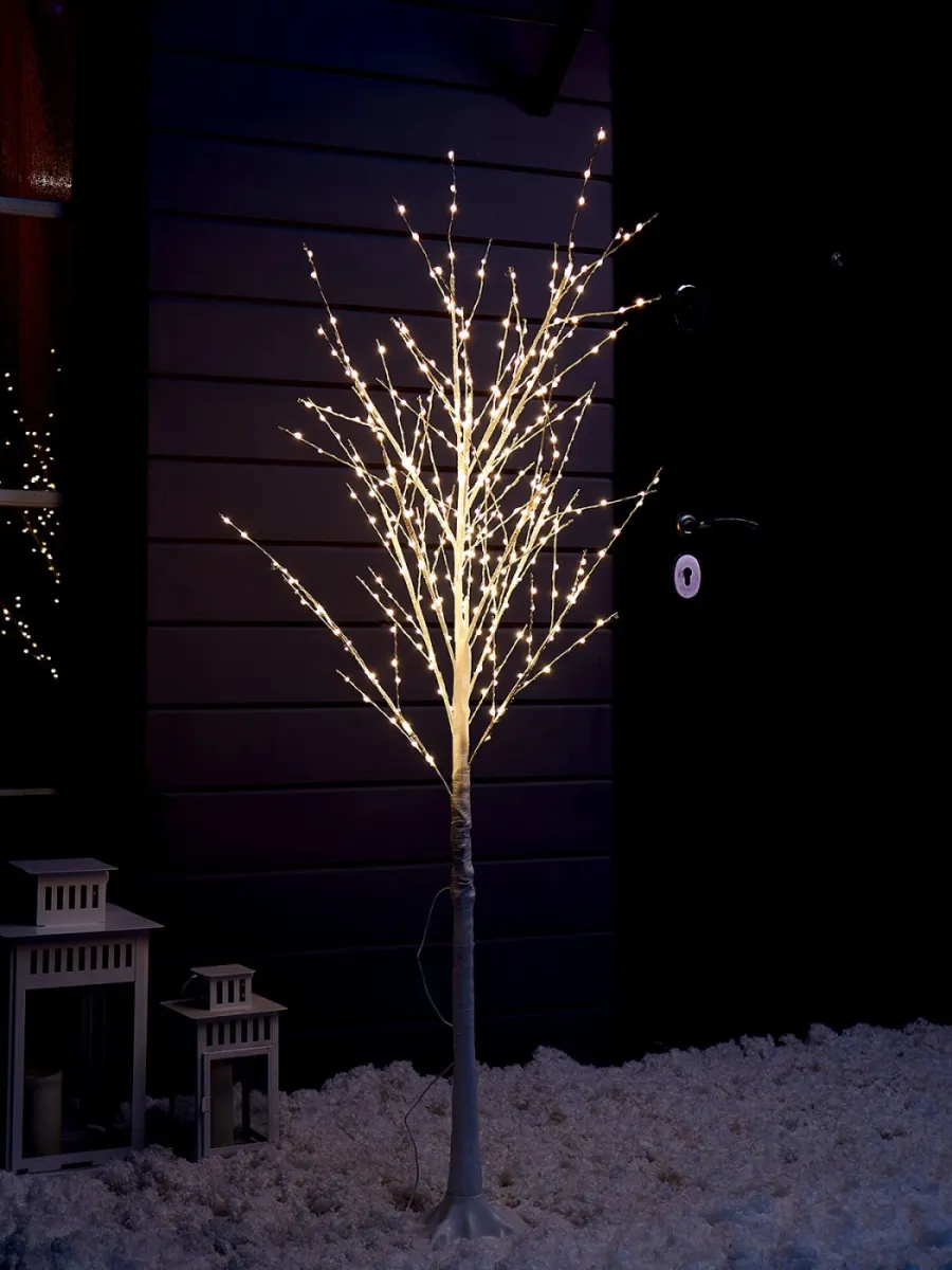 Дерево светодиодное «Яркие светлячки» 1,5 м, 300 LED, 12 В, тёплый белый