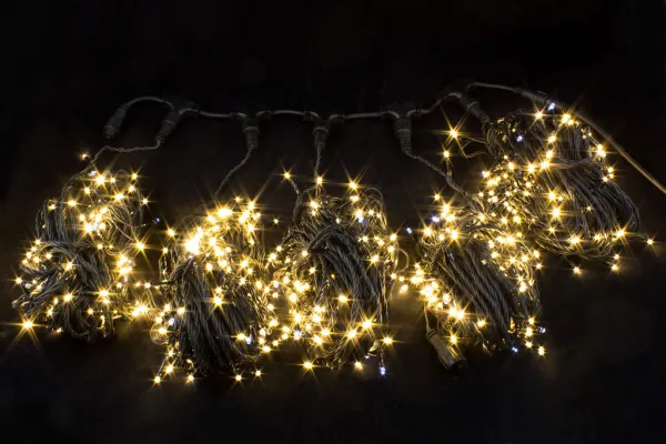 Комплект гирлянд "Нить" для деревьев 5х20м, 1000 LED, соединяется, IP 65, 220V