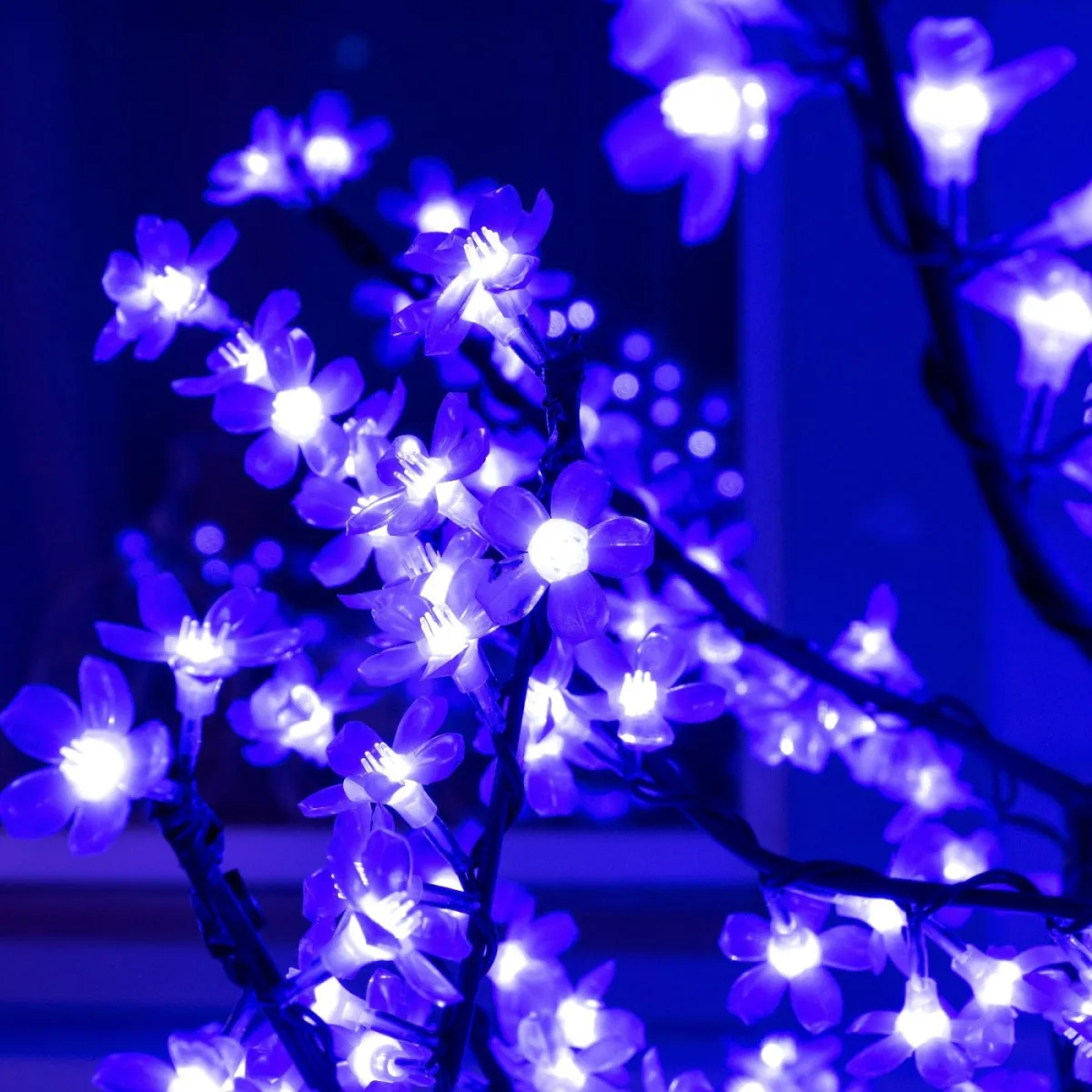 Дерево светодиодное «Сакура» 1,5 м, 540 LED, 220 В, синий — фото 3