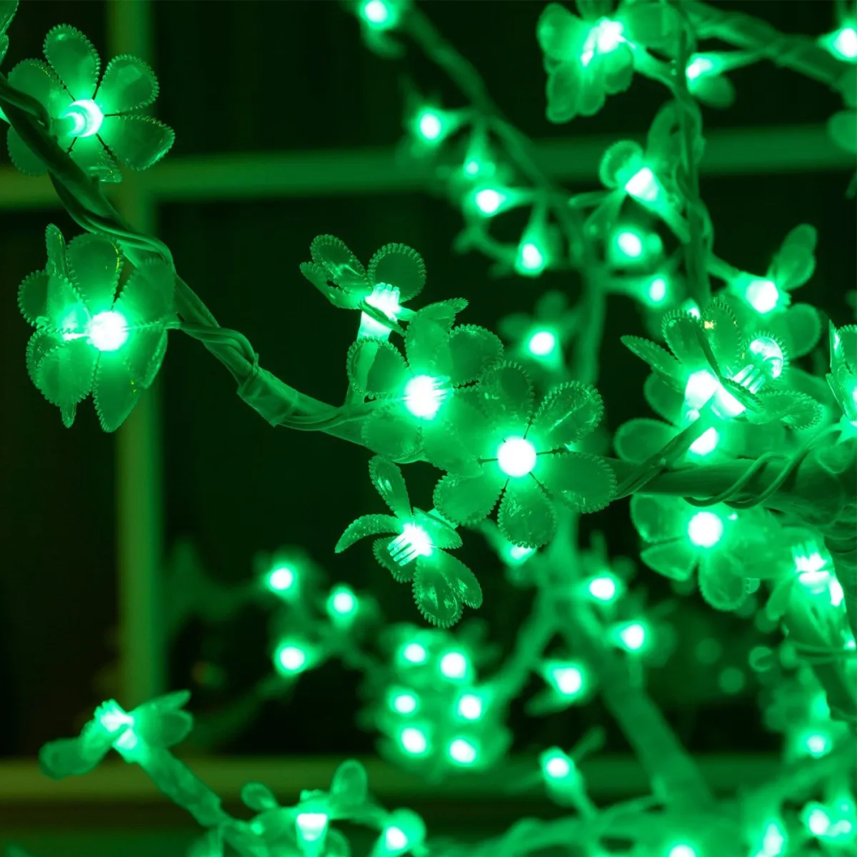 Дерево светодиодное «Акриловое» 1,8 м, 768 LED, 220 В, зелёный — фото 3