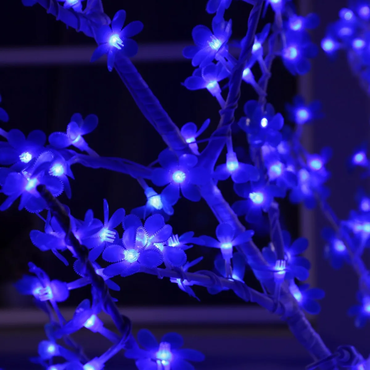 Дерево светодиодное «Акриловое» 1,8 м, 768 LED, 220 В, синий — фото 3