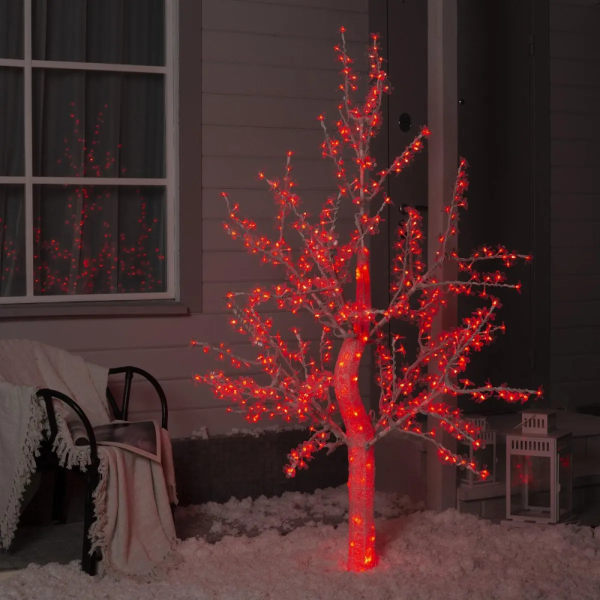 Дерево светодиодное «Акриловое» 1,8 м, 768 LED, 220 В, RGB — фото 2