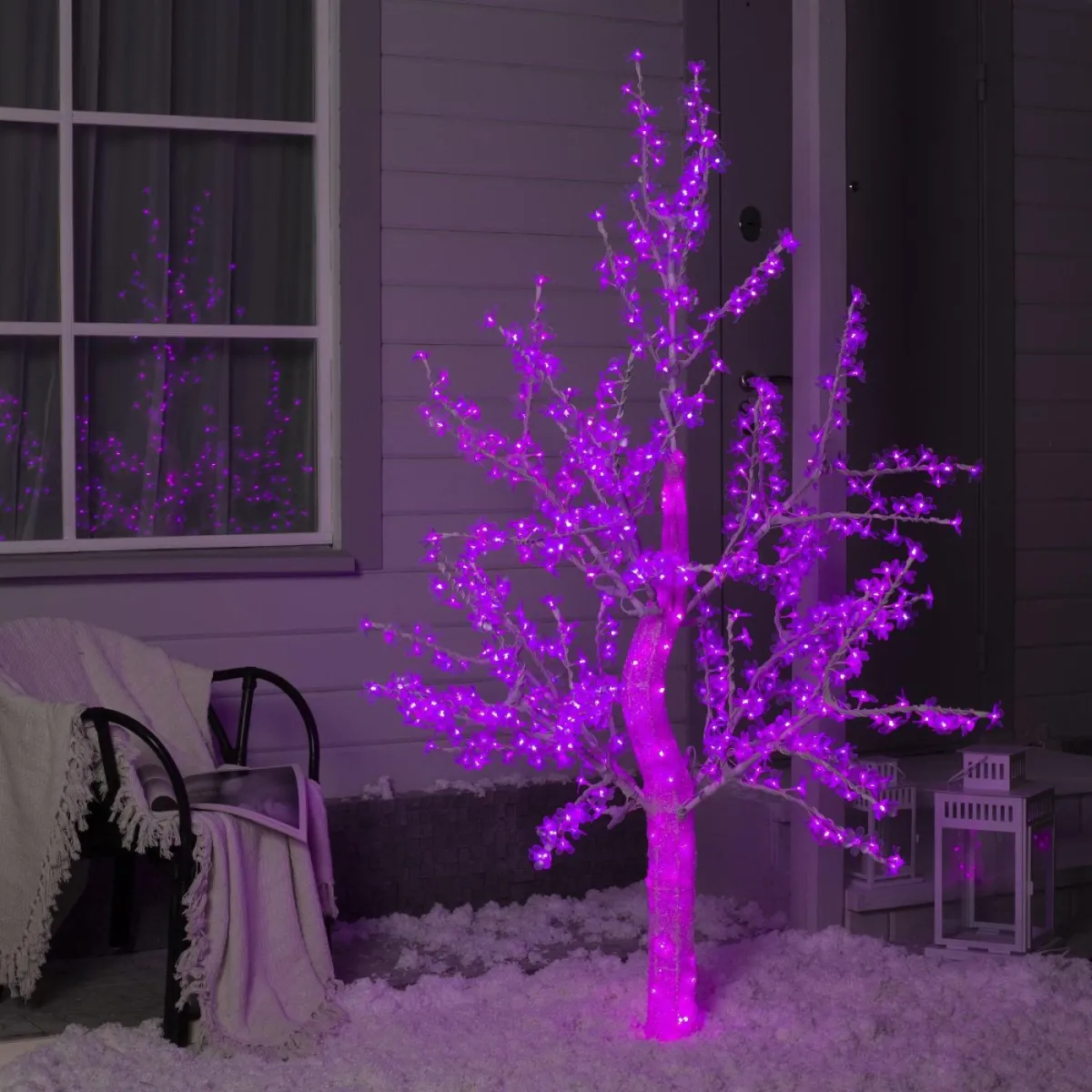 Дерево светодиодное «Акриловое» 1,8 м, 768 LED, 220 В, RGB — фото 4
