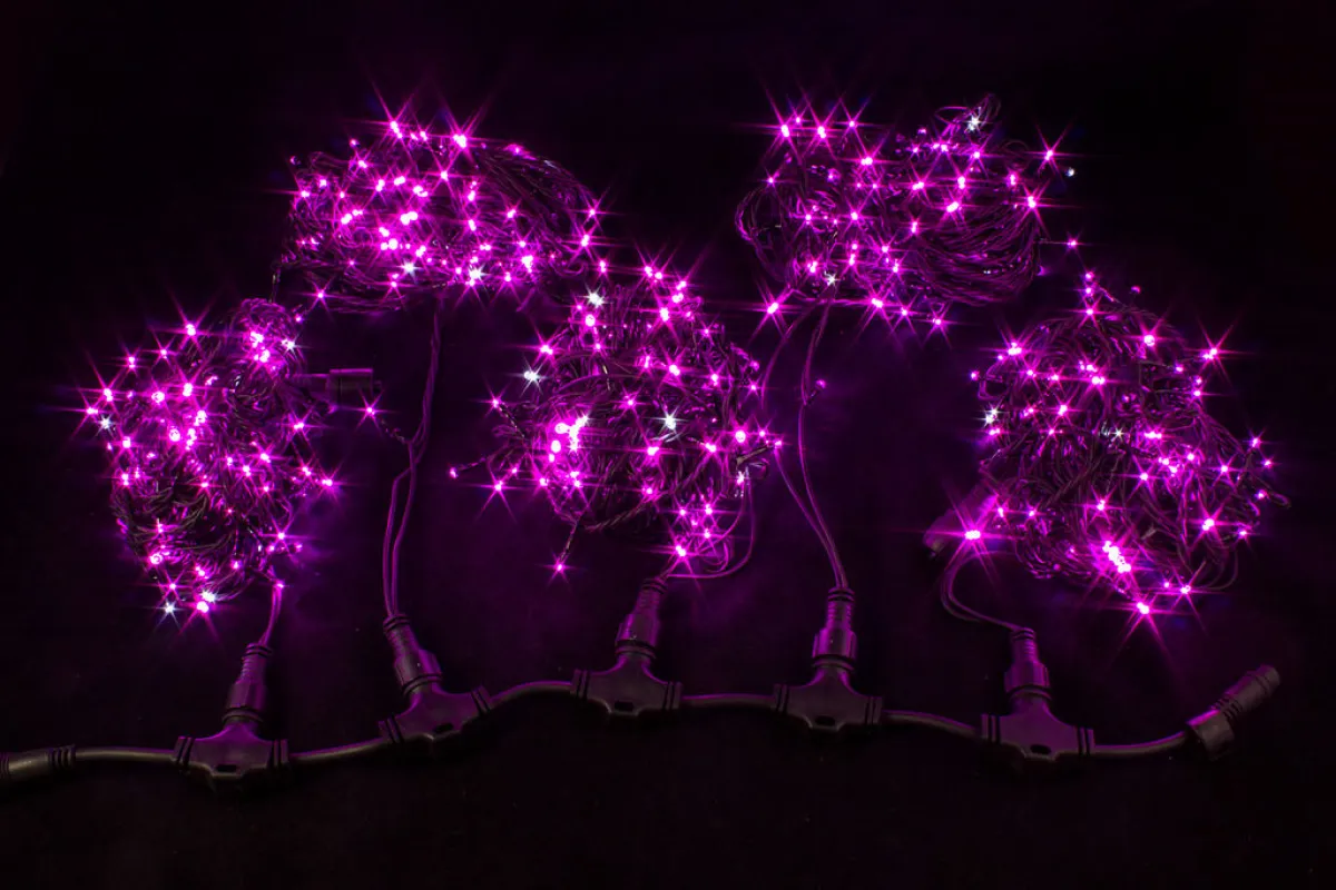 Комплект гирлянд "Нить" для деревьев 5х20м, 1000 LED, соединяется, IP 65, 220V — фото 6