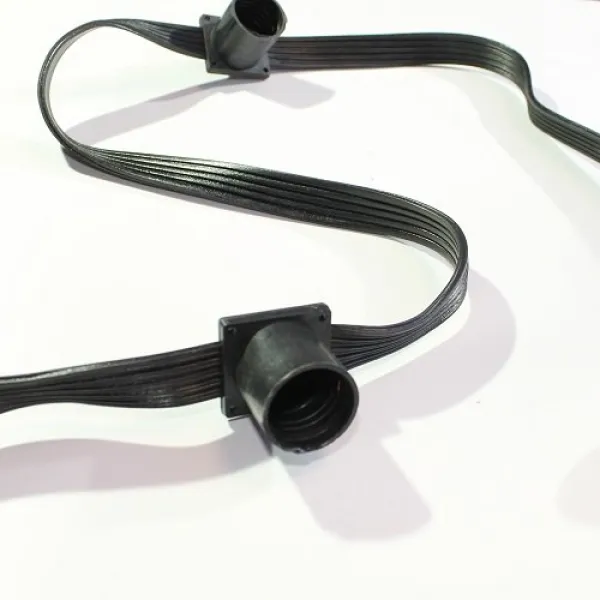 Белт-лайт 5 жил, шаг 40 см, E27, IP65, чёрный, бухта 100 м
