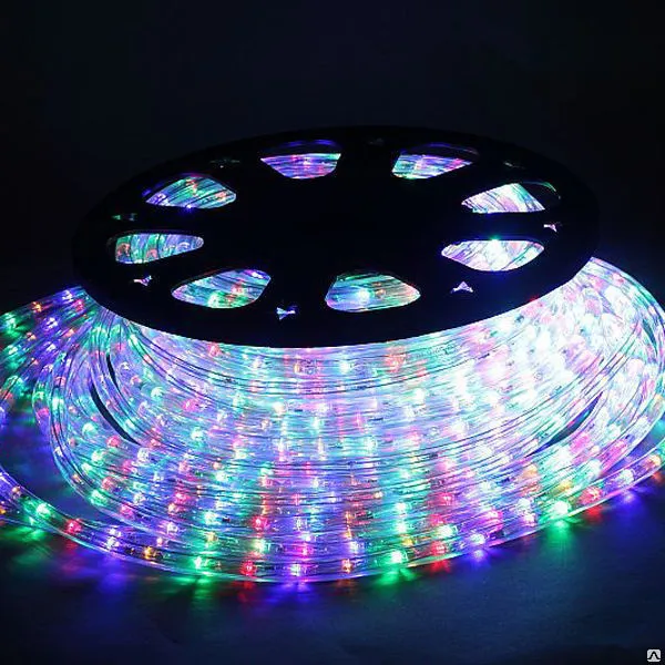 Дюралайт LED круглый, 3 жилы, 13 мм, 36 л/м MIX