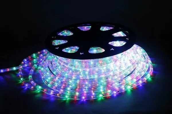 Дюралайт LED круглый, 3 жилы, 10 мм, Разноцветный, 100м