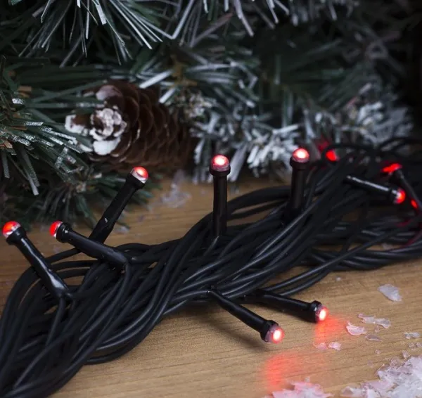 Гирлянда "Нить" уличная, суперяркие SMD светодиоды 10 м, 72 LED, 220 В, красный