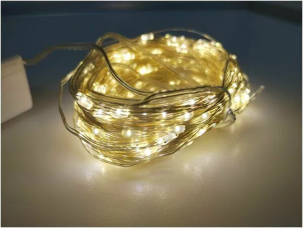 Гирлянда нить роса 500 led, 50 м, проволока, от сети 220 v