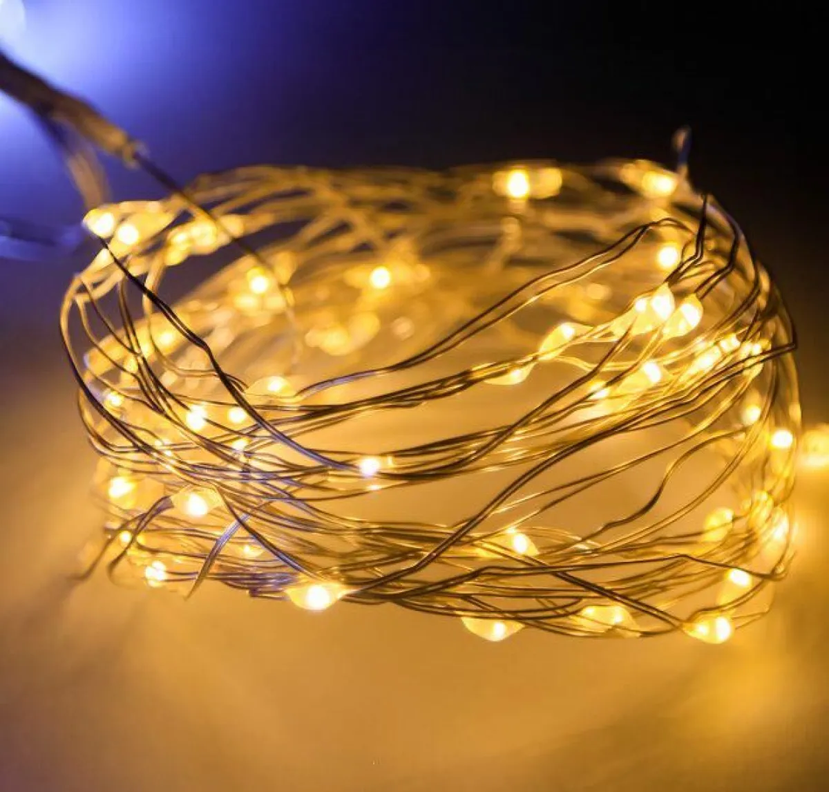 Гирлянда "Нить-роса" 300 LED 30 м, проволока, от сети 220 В разноцветная — фото 2