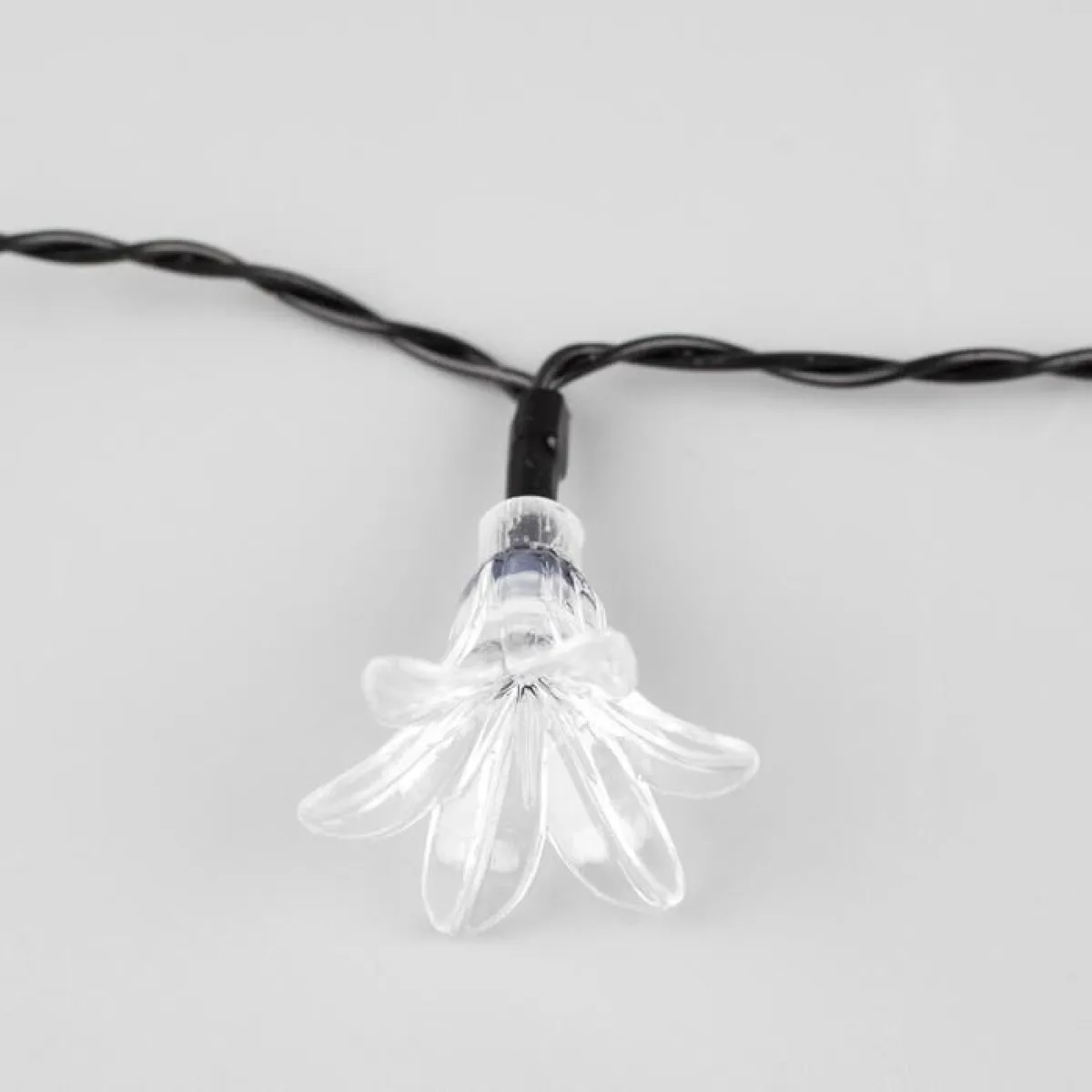 Гирлянда «Нить-Цветы» 4,5 м, 30 LED, солнечная батарея — фото 4