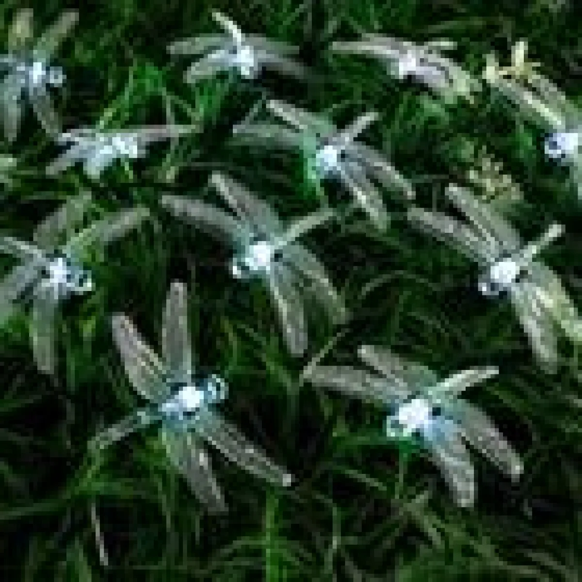 Гирлянда «Нить-Стрекозы» 4,5 м, 30 LED, солнечная батарея — фото 2