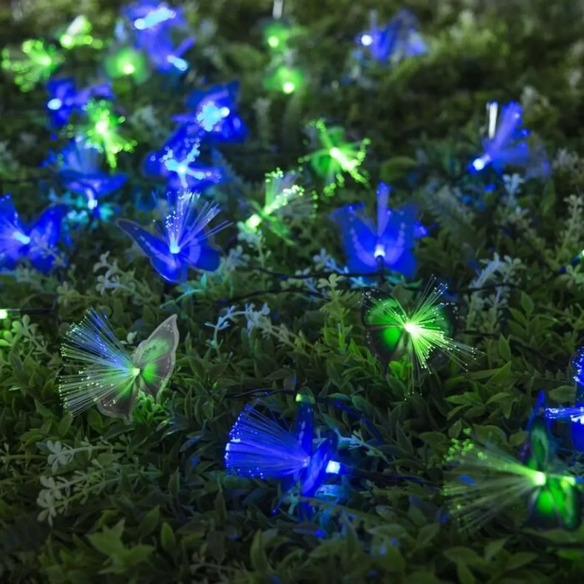 Гирлянда «Нить-Бабочка» 4,5 м, 30 LED, солнечная батарея — фото 2