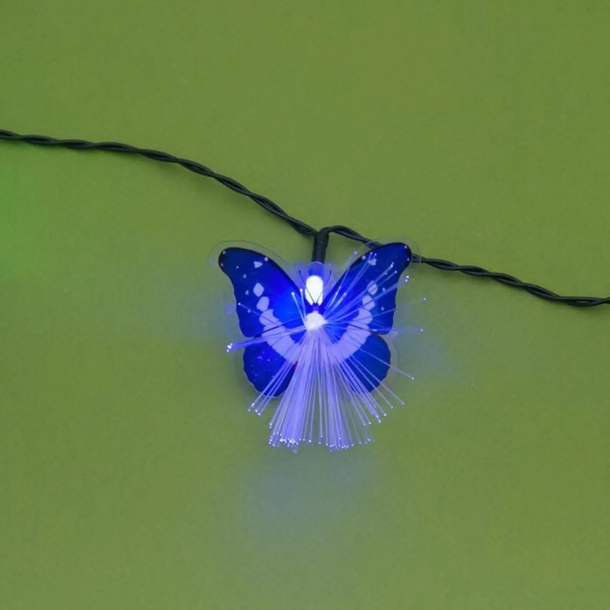 Гирлянда «Нить-Бабочка» 4,5 м, 30 LED, солнечная батарея — фото 4