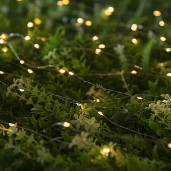 Гирлянда «Нить-Роса» 20 м, 200 LED, солнечная батарея
