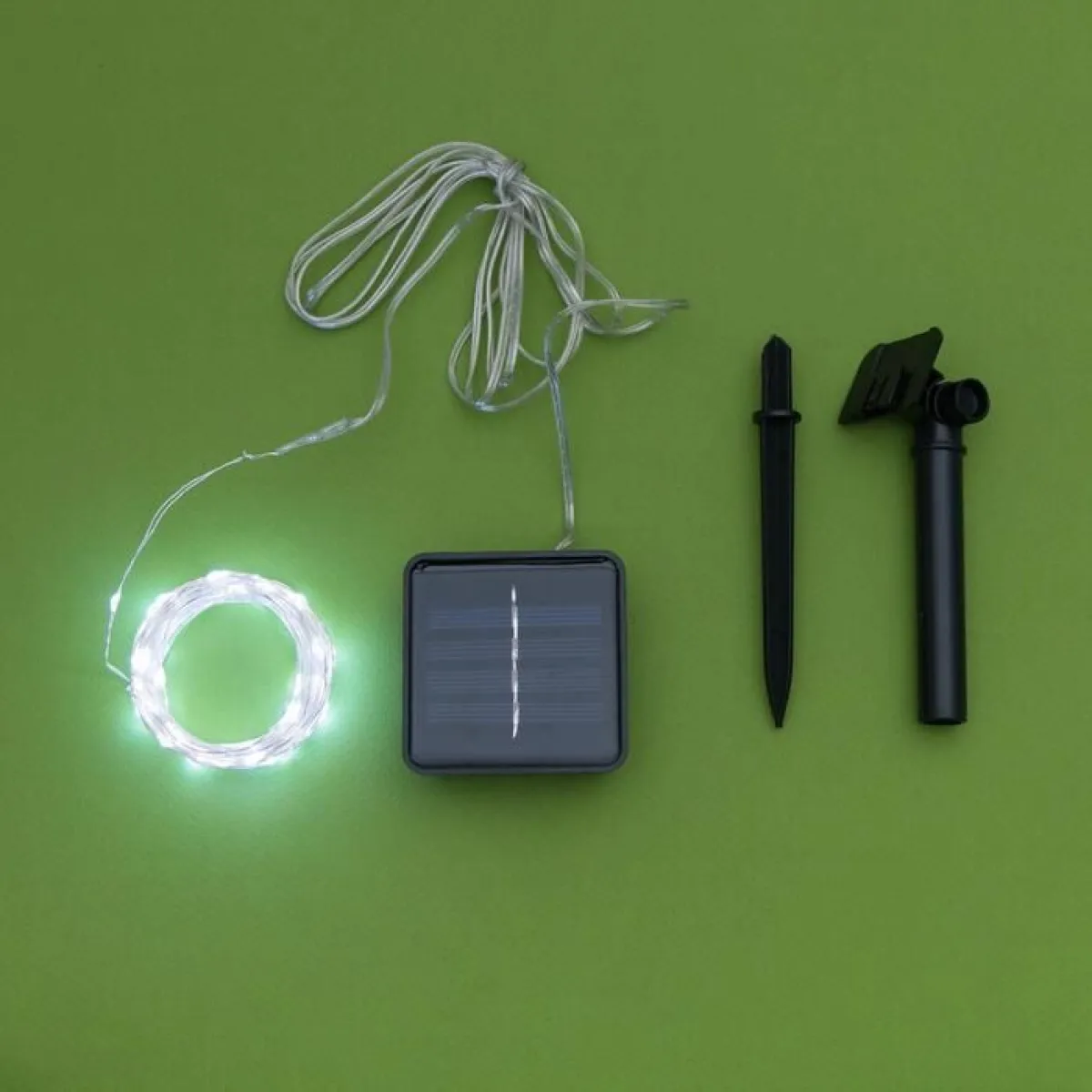Гирлянда «Нить-Роса» 10 м, 100 LED, солнечная батарея — фото 3