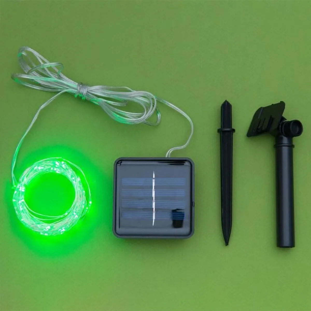 Гирлянда «Нить-Роса» 10 м, 100 LED, солнечная батарея — фото 7