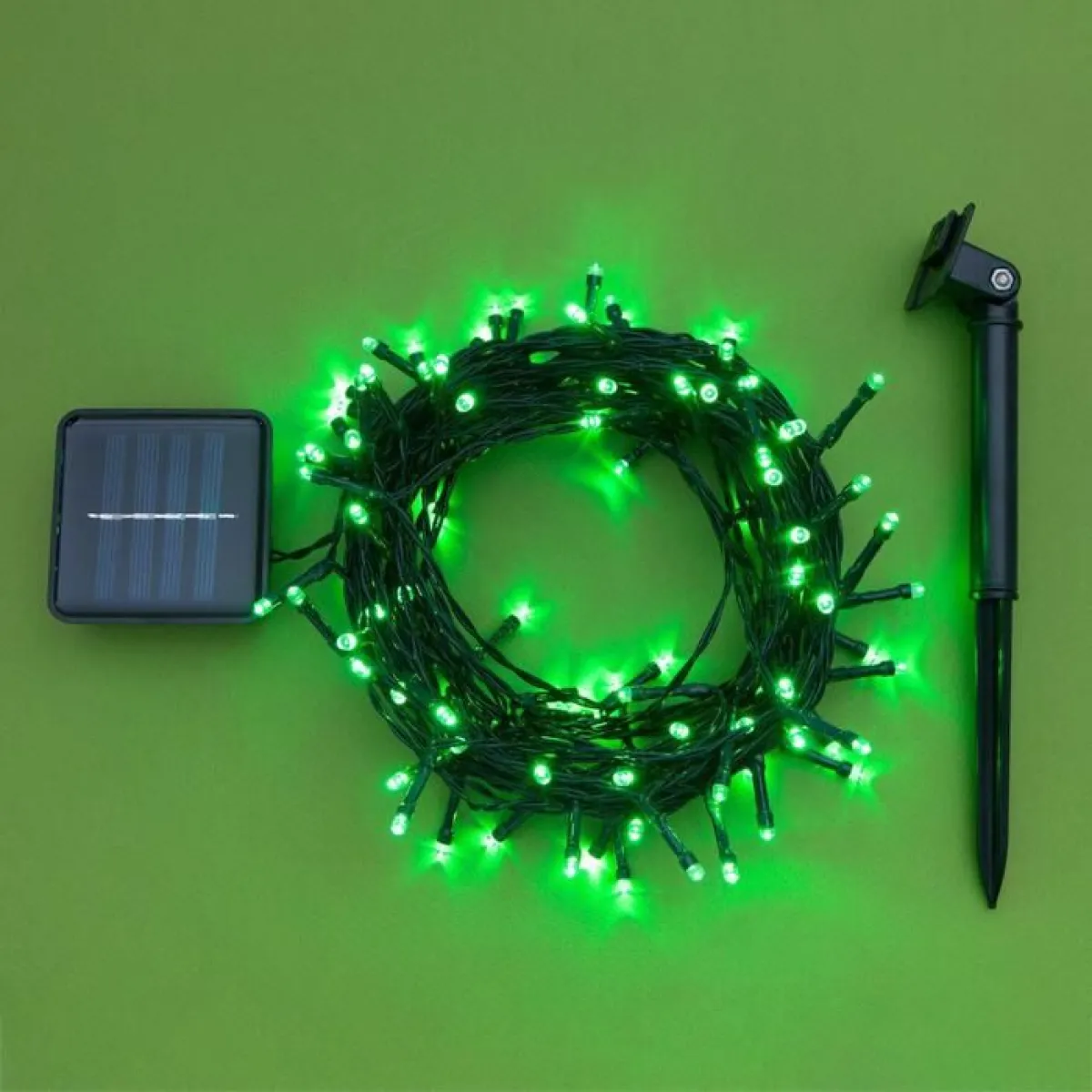 Гирлянда «Нить» 10 м, 100 LED, солнечная батарея — фото 7