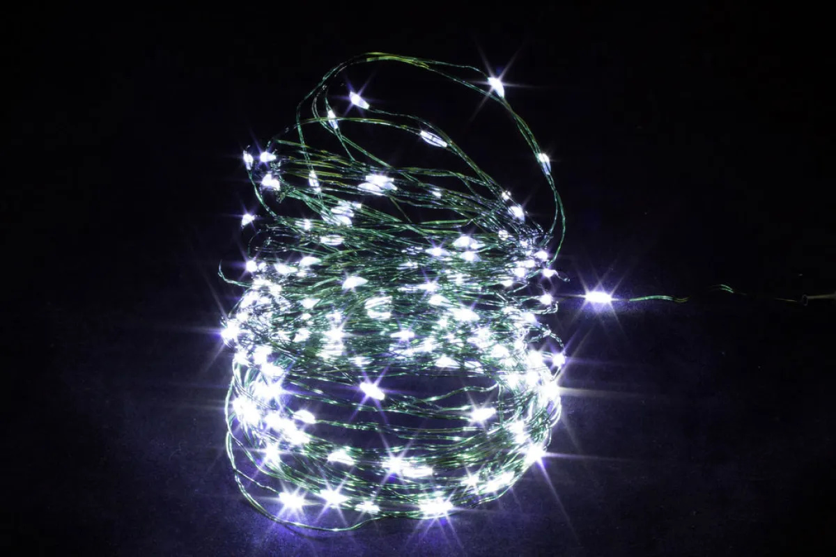 Гирлянда "Нить-роса" 100 LED 10 м разноцветная — фото 2