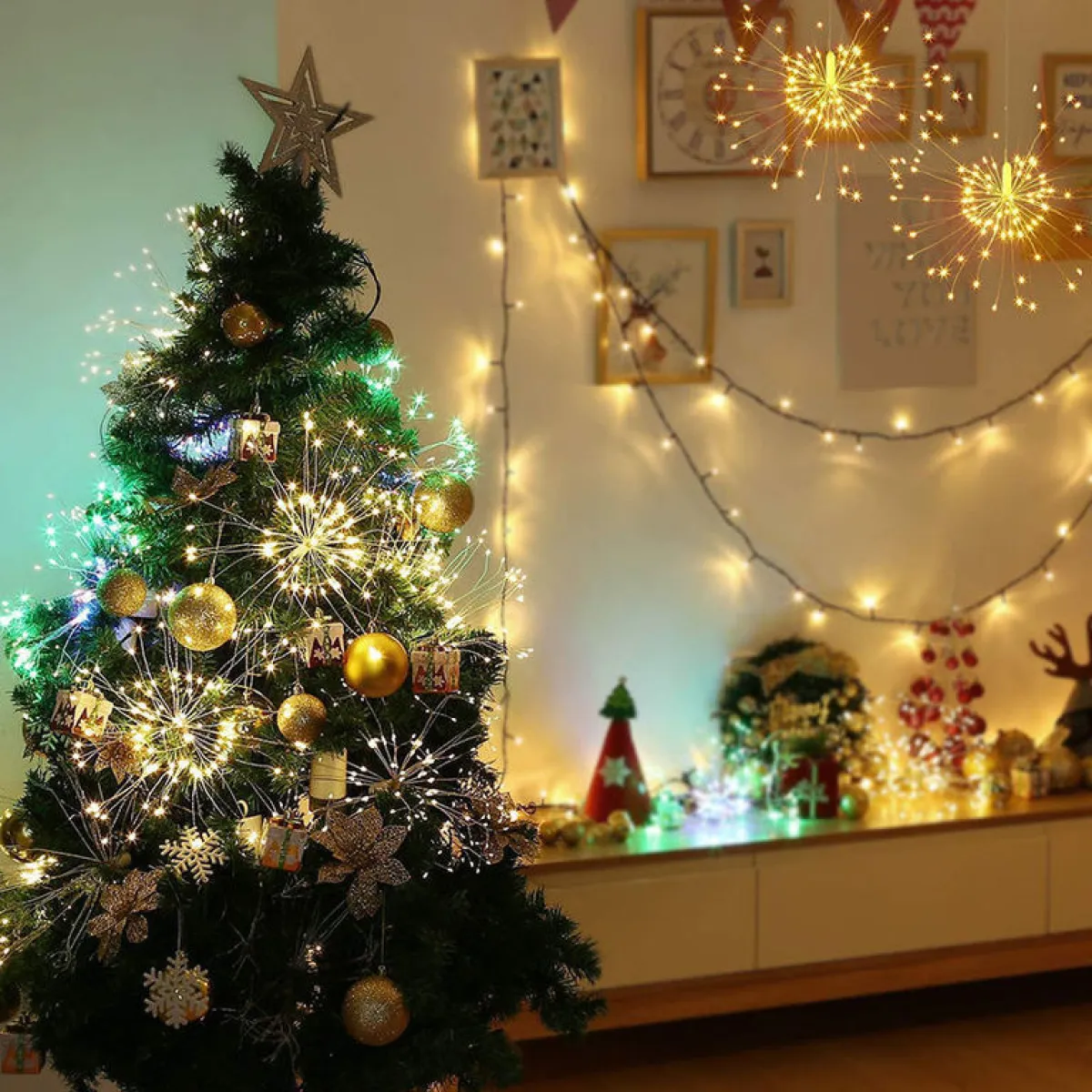 Гирлянда-бахрома "Фейверк" 2,5х0,5х0,4 м, 500 LED — фото 2