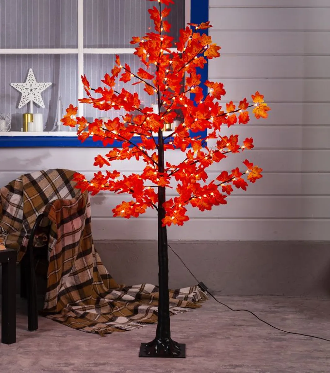 Дерево светодиодное "Клен", 1,6 м, 160 LED, 220 В