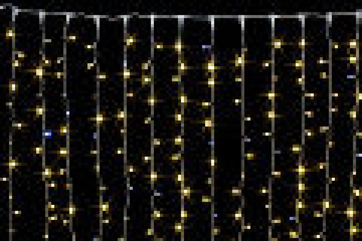 Гирлянда занавес (дождь) уличная 640 LED 2х4 м, мерцает, каучук, IP65 — фото 2