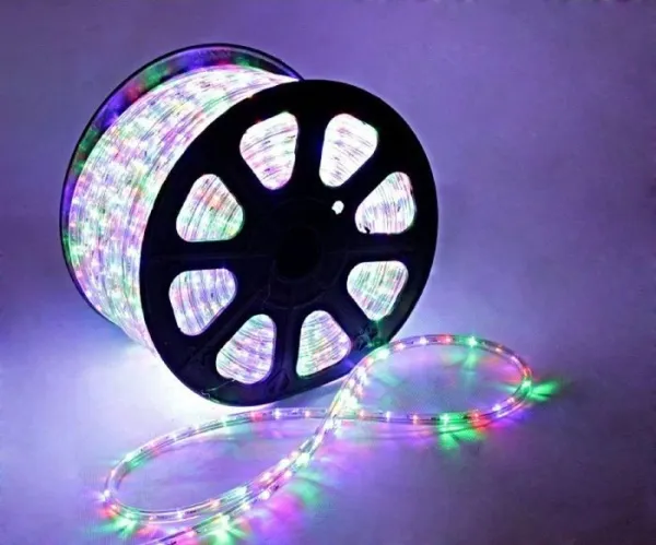 Дюралайт LED круглый, 3 жилы, 13 мм, 36led/м, Мульти, 100м