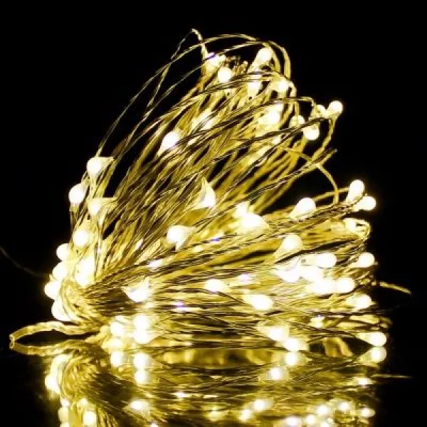 Гирлянда "Нить-роса" 200 LED 20 м разноцветная