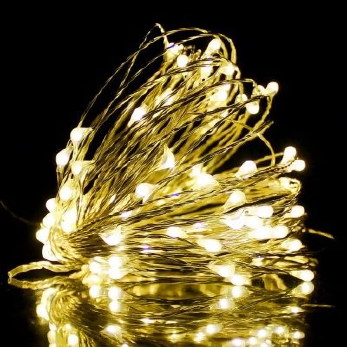 Гирлянда "Нить-роса" 200 LED 20 м разноцветная