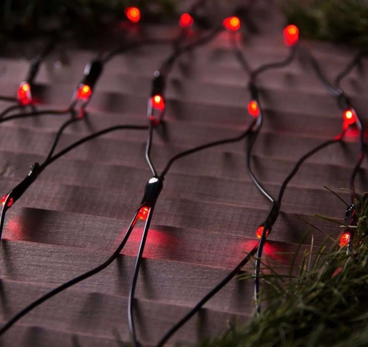 Гирлянда "Сеть" уличная УМС 2 х 1.5 м, 3W LED-192-220V, нить тёмная — фото 2