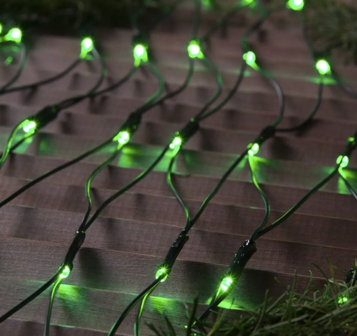 Гирлянда "Сеть" уличная УМС 2 х 1.5 м, 3W LED-192-220V, нить тёмная — фото 3