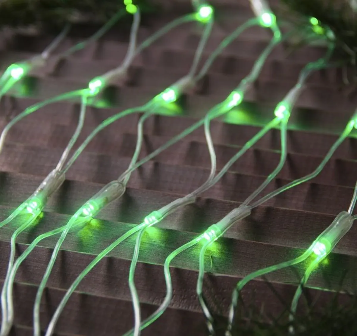 Гирлянда "Сеть" уличная УМС 2 х 1.5 м, 3W LED-192-220V, нить прозрачная — фото 3