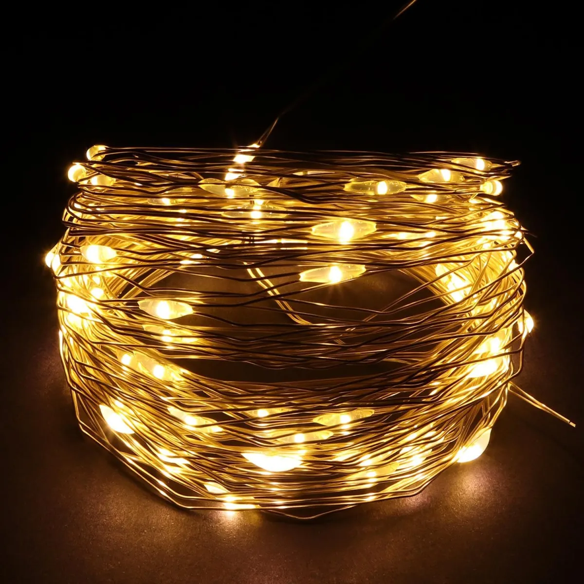 Гирлянда "Нить-роса" 1000 LED 100 м 31 В (трансформатор в комплекте) жёлтая — фото 2