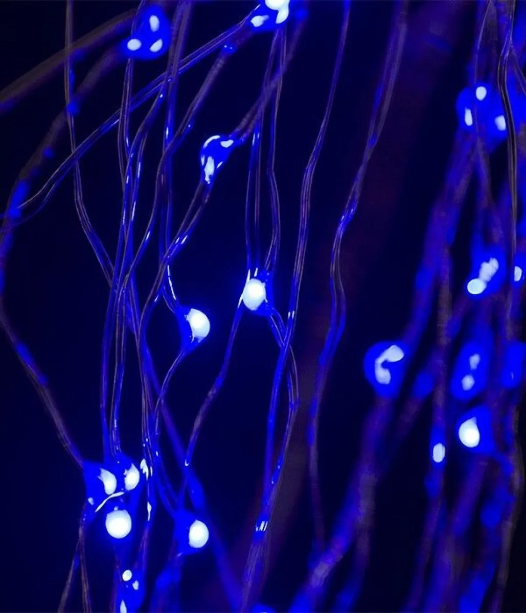 Гирлянда "Занавес (дождь)" роса 300 LED, 3х3 м, с пультом от USB, разноцветная IP20 — фото 8