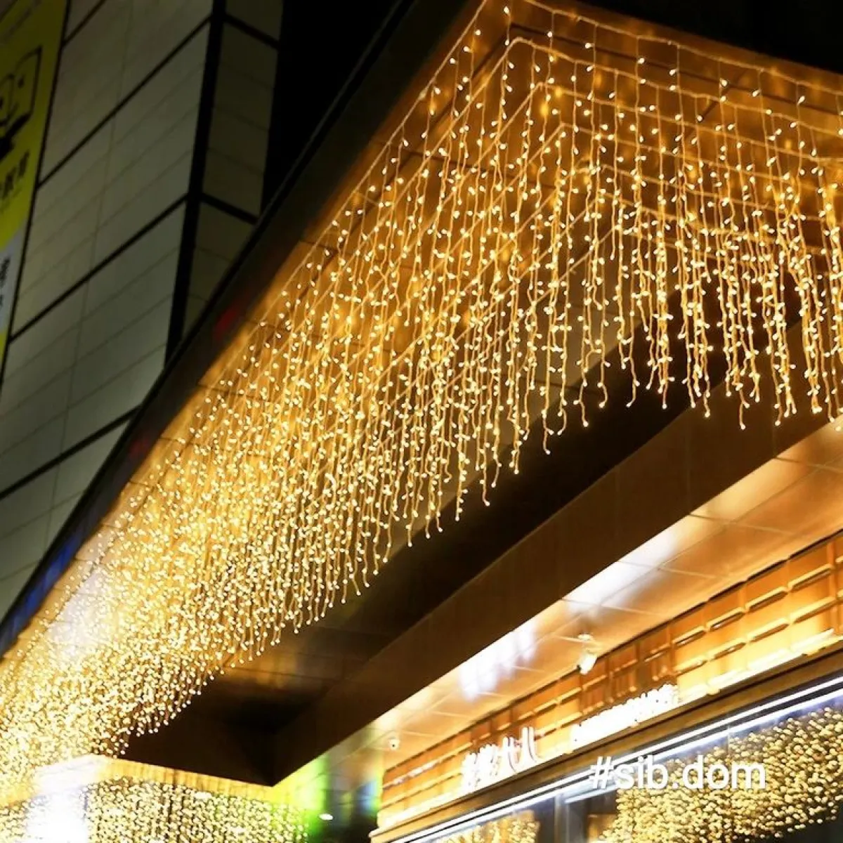 Гирлянда "Занавес (дождь)" 100 LED, 1,5х1 м, контроллер, разноцветная — фото 2