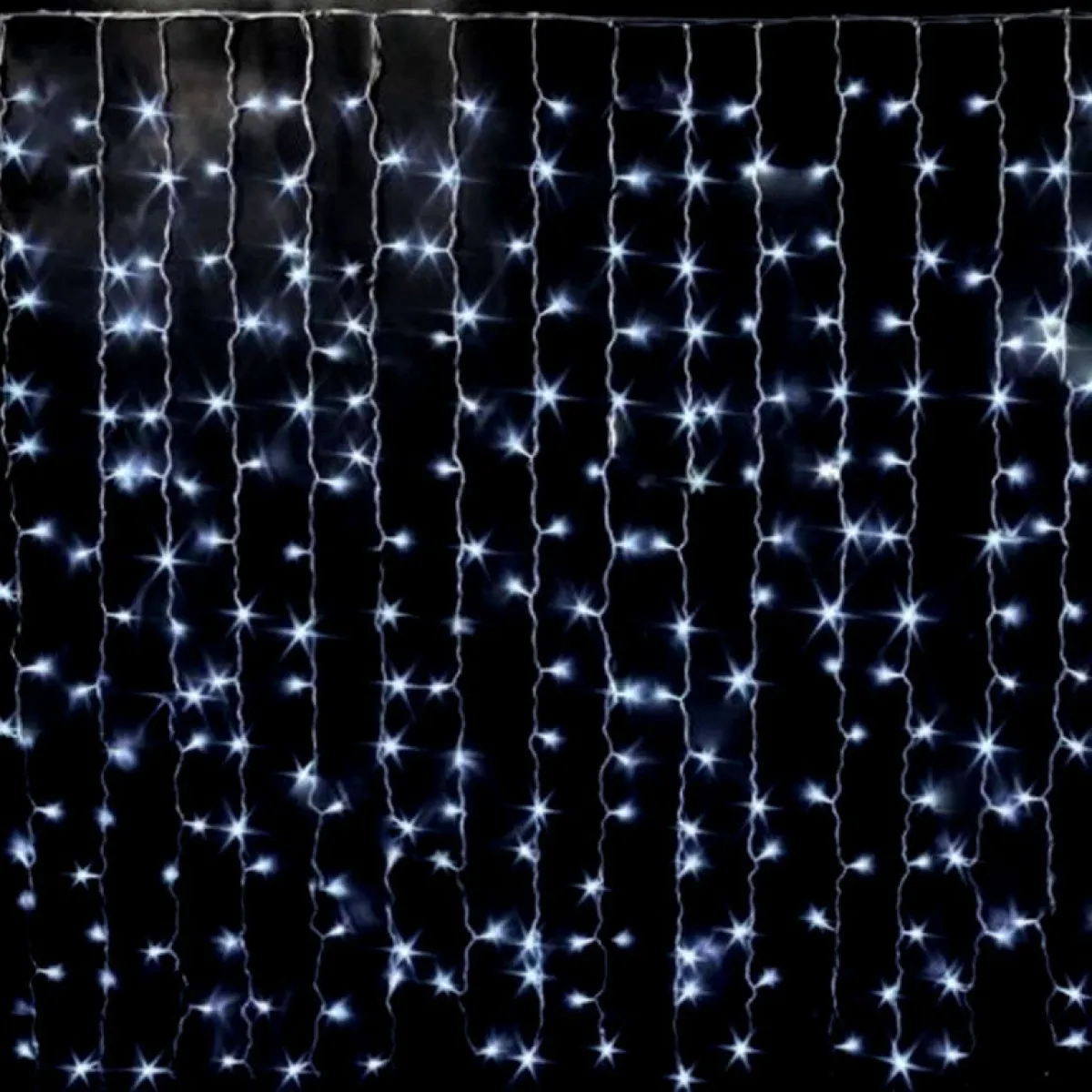 Гирлянда "Занавес (дождь)" 360 LED, 3х3 м, контроллер, белый