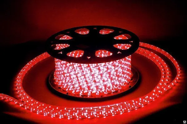 Дюралайт LED прямоугольный, 10x14 мм, 72 л/м (Красный)