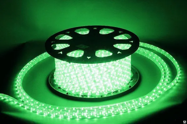Дюралайт LED прямоугольный, 10x14 мм, 72 л/м (Зеленый)
