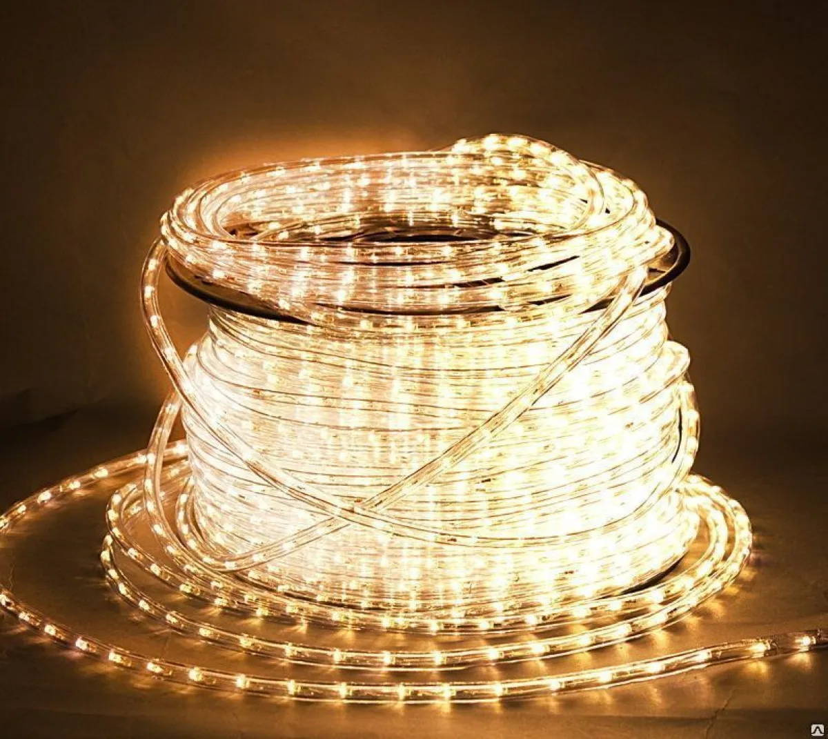 Дюралайт LED круглый, 2 жилы, 11 мм, 36 л/м Теплый белый